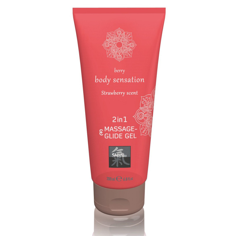  Lubrifiant et Gel pour massage FRAISE 200mL
